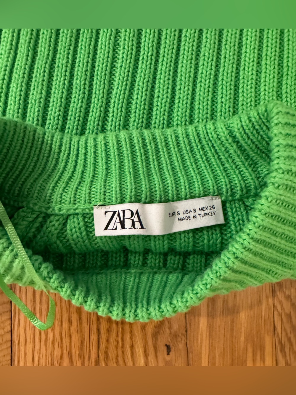 Zara Cropped Rib Knit Sweater - Picture 7 of 7